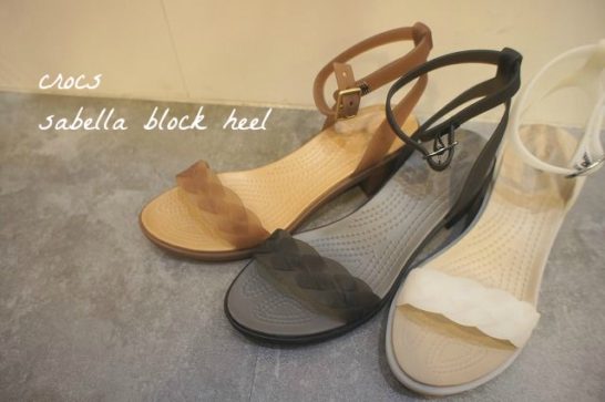 crocs isabella block heel